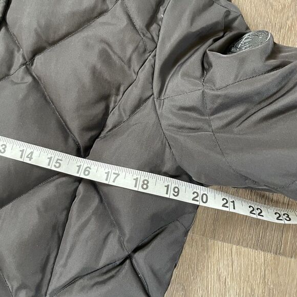 LRL Ralph Lauren Down Parka Quilted Puffer Coat Long Womens Size M Black Zip - Picture 7 of 15